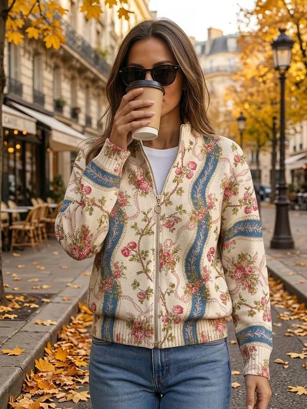 Eulalia | Cardigan med bånd i klatre-rosa