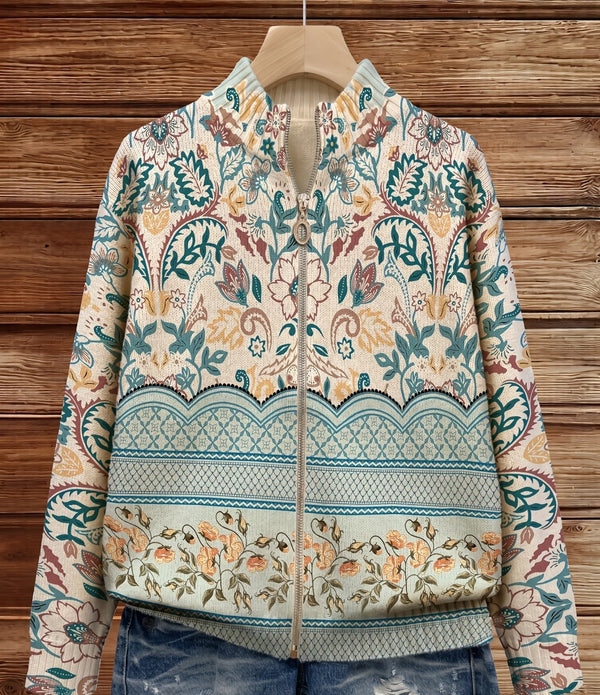 Sybilla | Vintage Botanisk Blomsterprint Cardigan